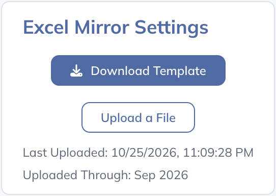 Match the import settings to the source workbook before uploading.