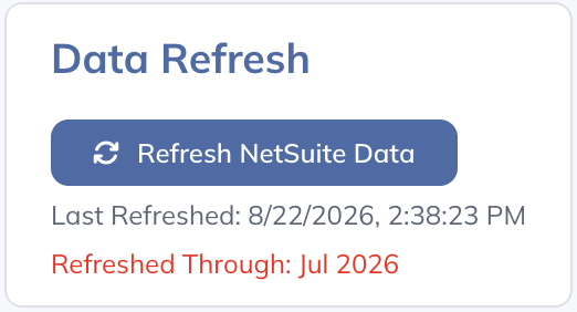 Refresh the accounting connection and review the result.
