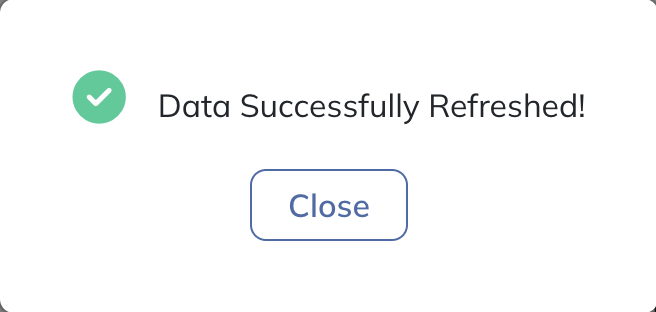 Refresh the accounting connection and review the result.