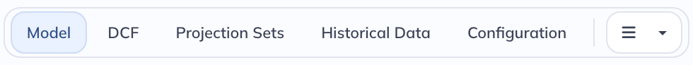 The DCF tab appears after the feature is enabled.