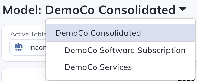 Navigate entities and their consolidation structure.
